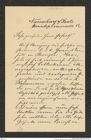 Nachlass Franz Steindachner, Brief von Adolph Dattan an Franz Steindachner, Inv.Nr. 94.01, Seite 1